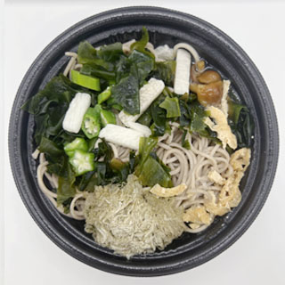 とろろ昆布のネバネバ蕎麦