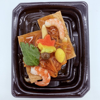 海老と厚揚げのきのこあんかけ