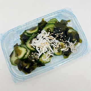 しらす入り国産生若布胡瓜酢の物